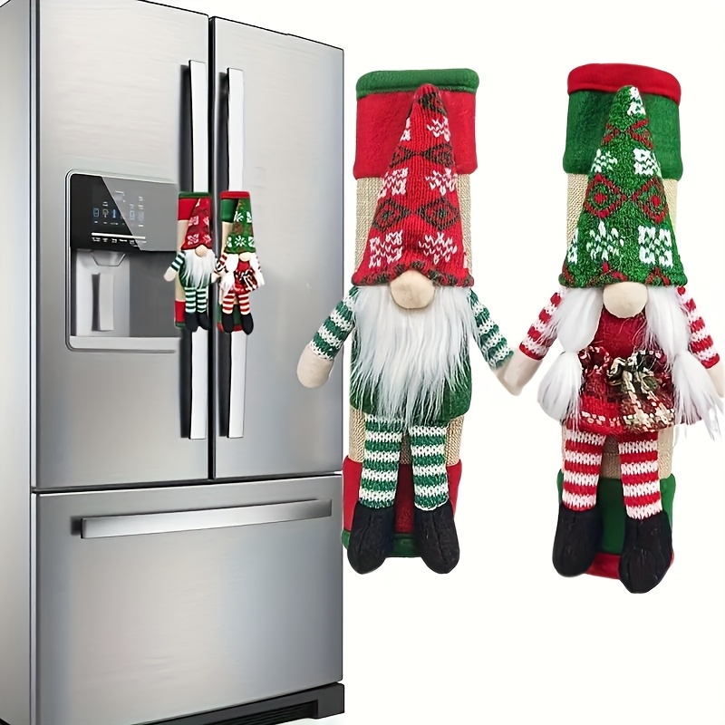 Kitchen Appliances For Gift - 2pcs Christmas Gnome Door Handle Covers