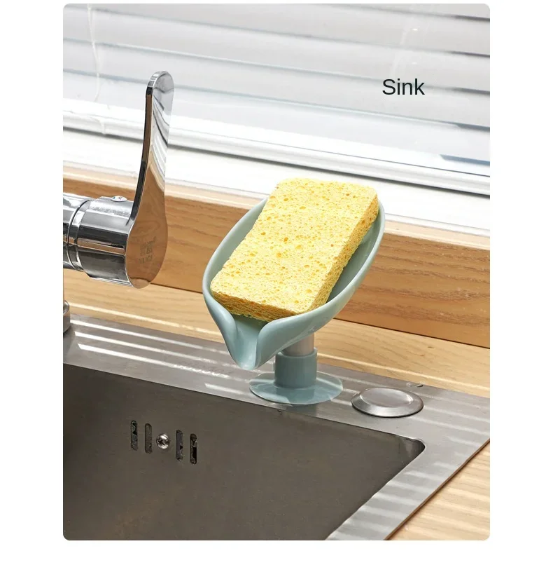 Drain Soap Holder Leaf Shape S - Kitchen Appliances Shelves recensie en prijs