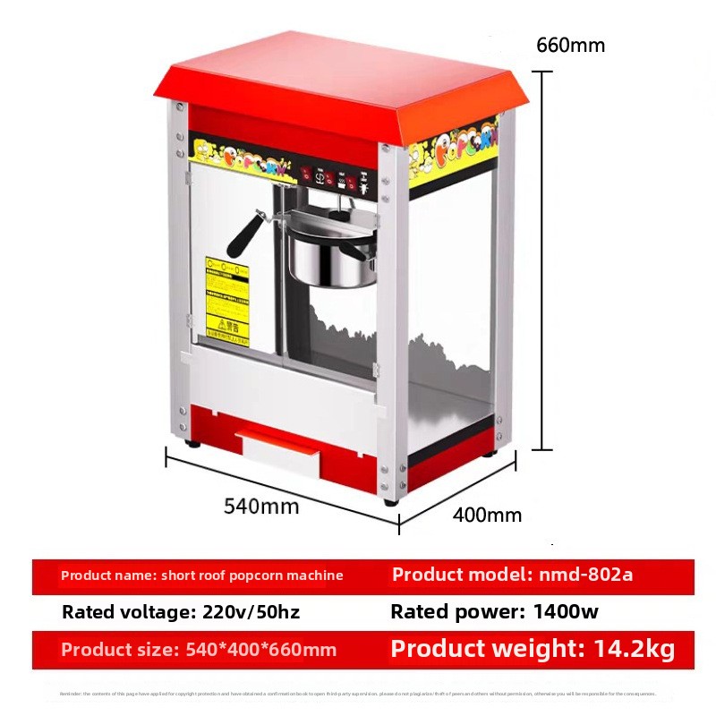 Commercial Retro Automatic Puf - Air Popcorn Maker recensie en prijs