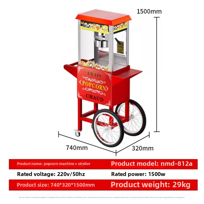 Commercial Retro Automatic Puf - Air Popcorn Maker recensie en prijs