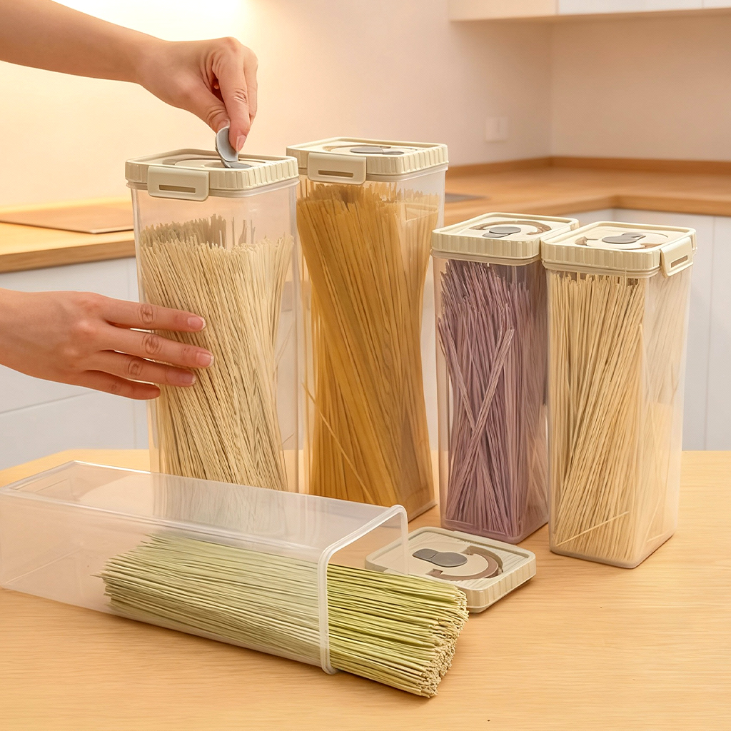 Noodles Sealed Storage Box Wit - Kitchen Appliances Organizer recensie en prijs