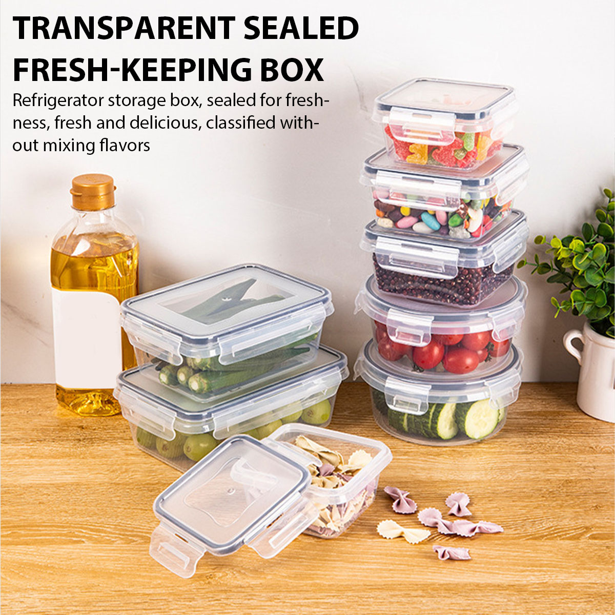 24Pcs/set Food Storage Box Set - Kitchen Appliances Organizer recensie en prijs