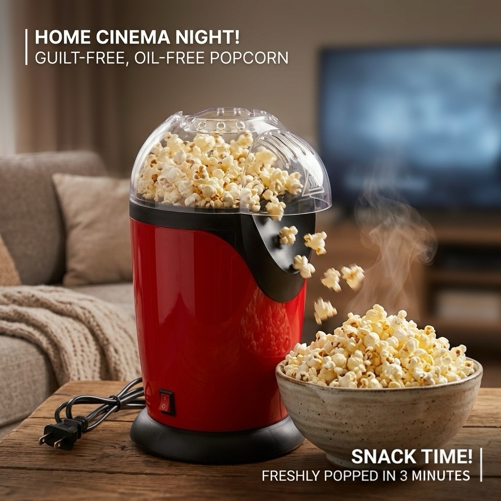 2.5L Electric Hot Air Popcorn  - Air Popcorn Maker recensie en prijs