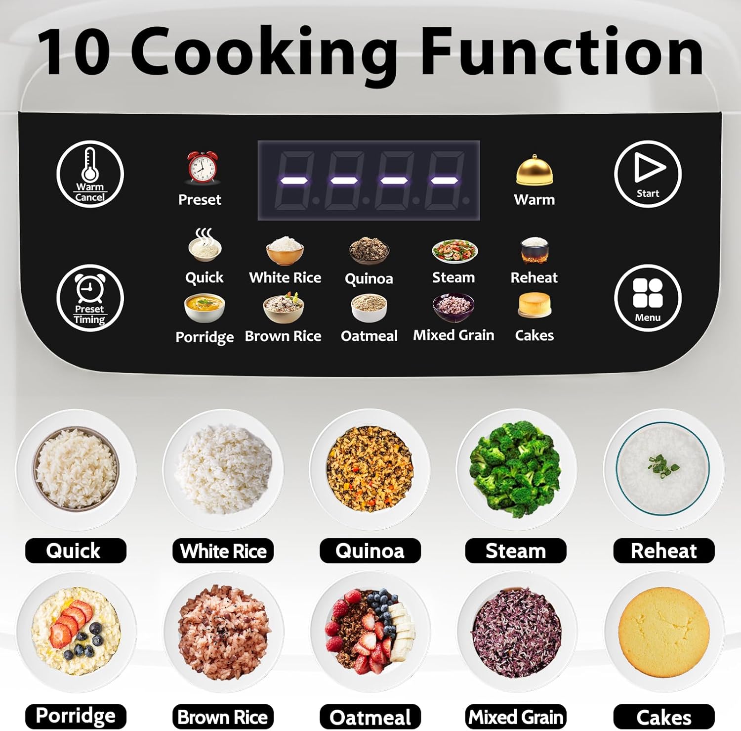 Portable Digital Rice Cooker,  - Rice Cooker 10 Cup recensie en prijs