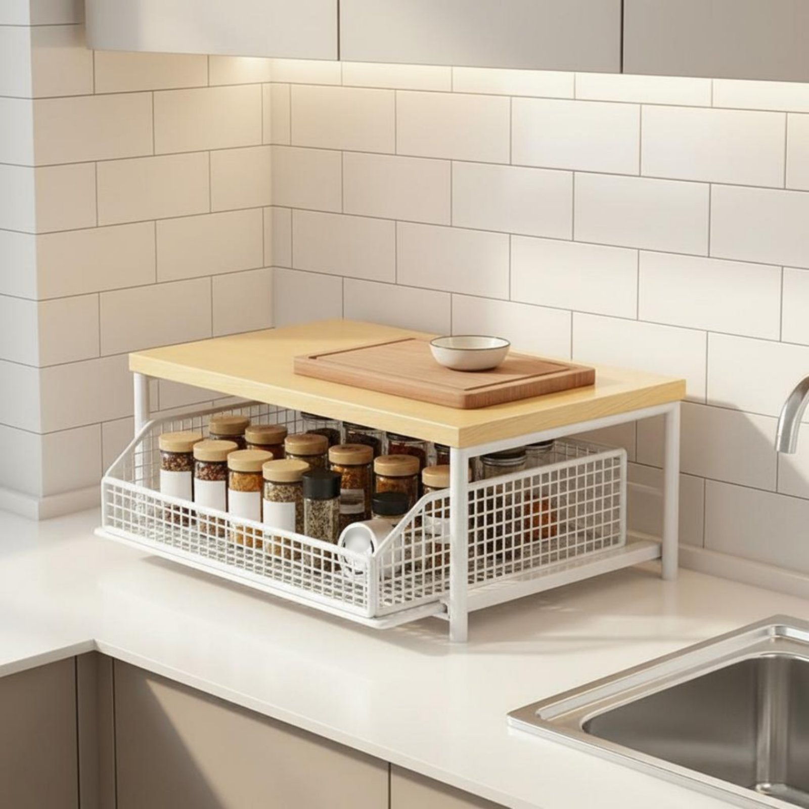 2-Tier Kitchen Counter Rack Sp - Kitchen Appliances Shelves recensie en prijs