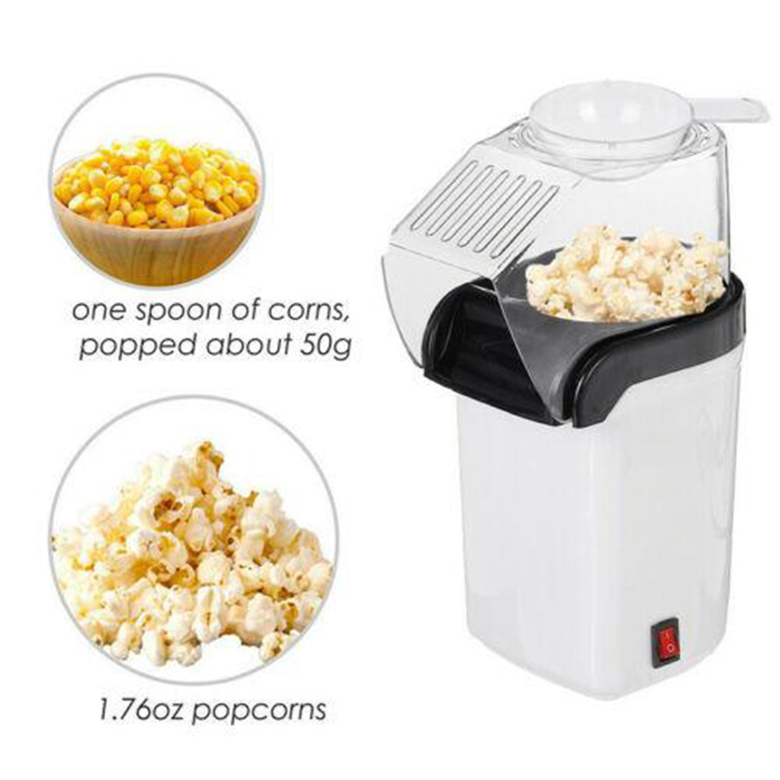Automatic Oil free Hot Air Pop - Air Popcorn Maker recensie en prijs