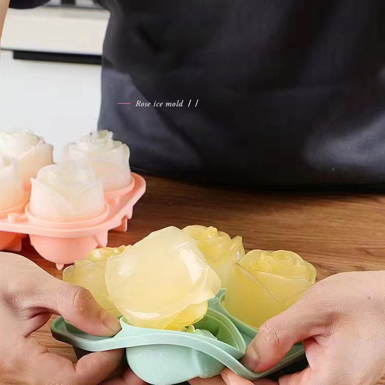 3D Rose Ice Molds 4 Holes Ice  - Kitchen Appliances Shelves recensie en prijs