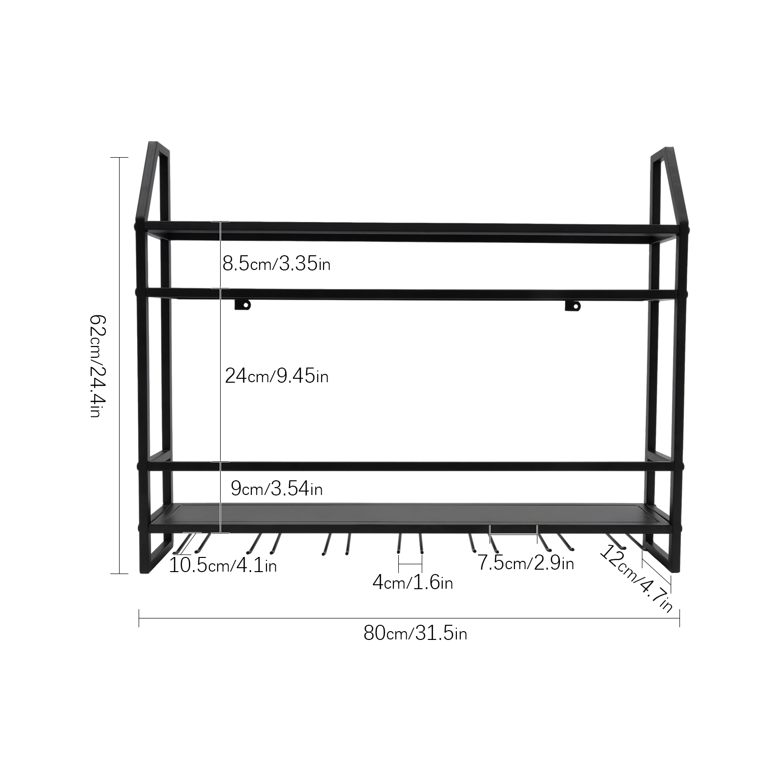 Double-layer Wine Rack Wall-Mo - Kitchen Appliances Shelves recensie en prijs