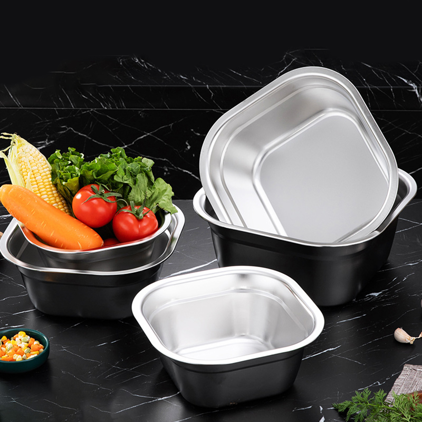 Stainless Steel Square Basin V - Kitchen Appliances Organizer recensie en prijs