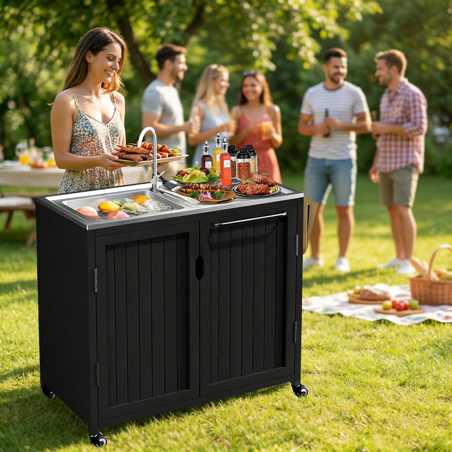 Outdoor Kitchen Island with 30 - Kitchen Appliances Organizer recensie en prijs