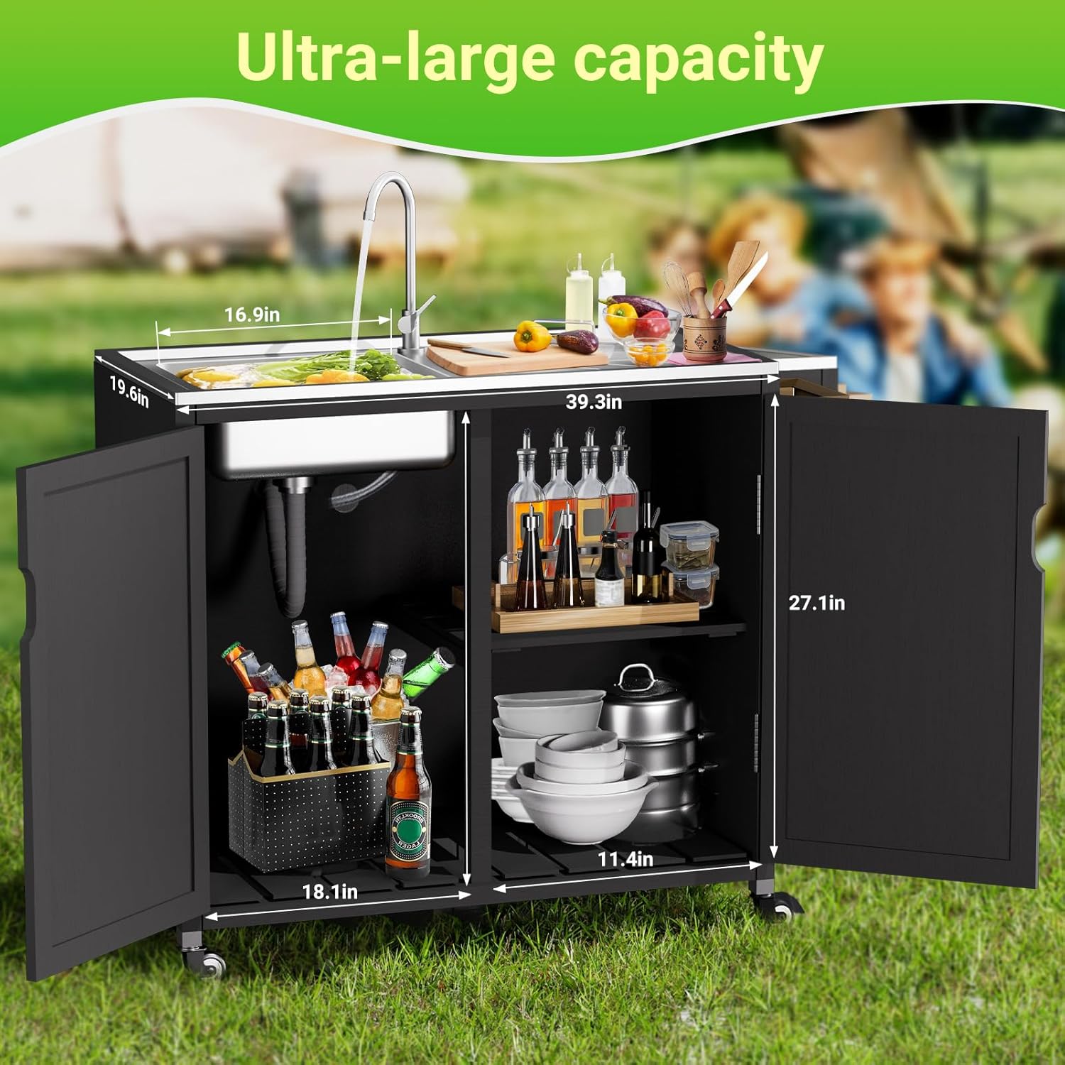 Outdoor Kitchen Island with 30 - Kitchen Appliances Organizer recensie en prijs