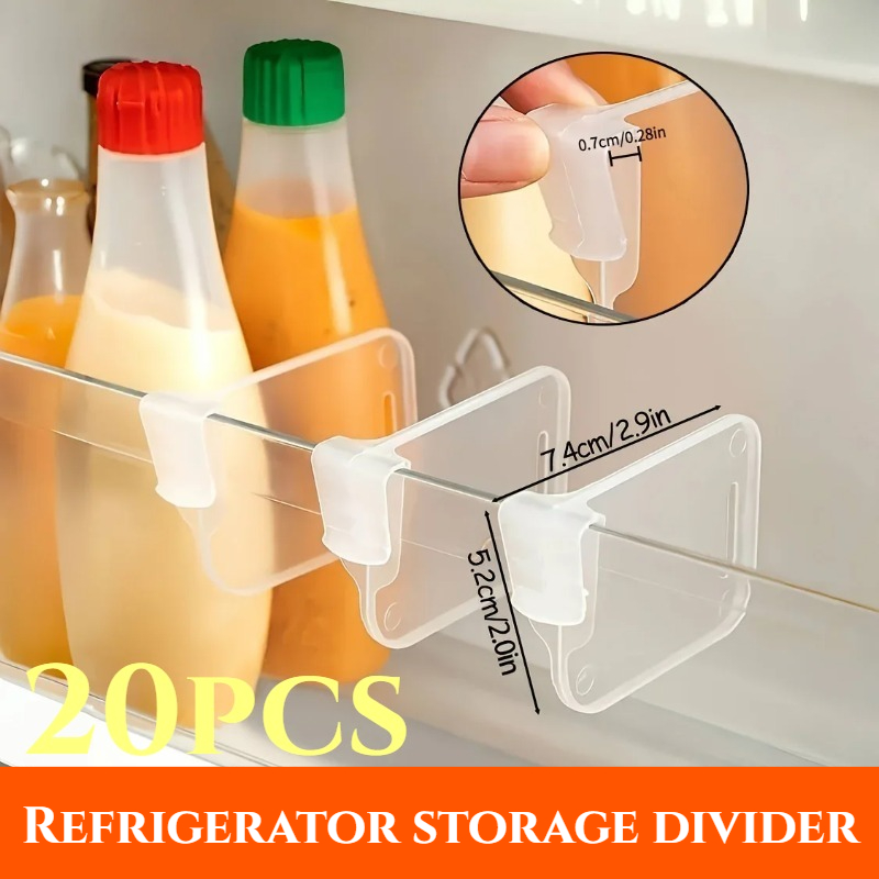 5-20PCS Sturdy Clear Refrigera - Kitchen Appliances Organizer recensie en prijs