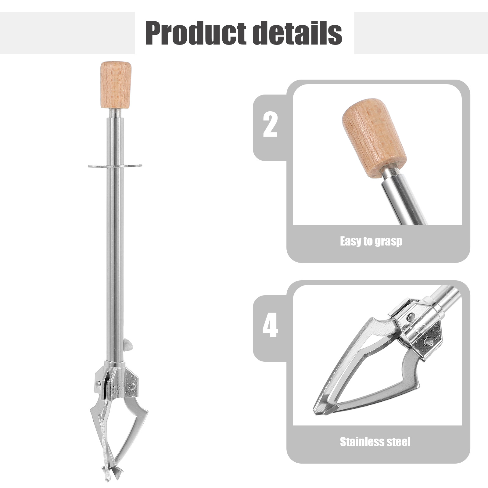 1pc Stainless Steel Food Tong  - Kitchen Appliances Shelves recensie en prijs