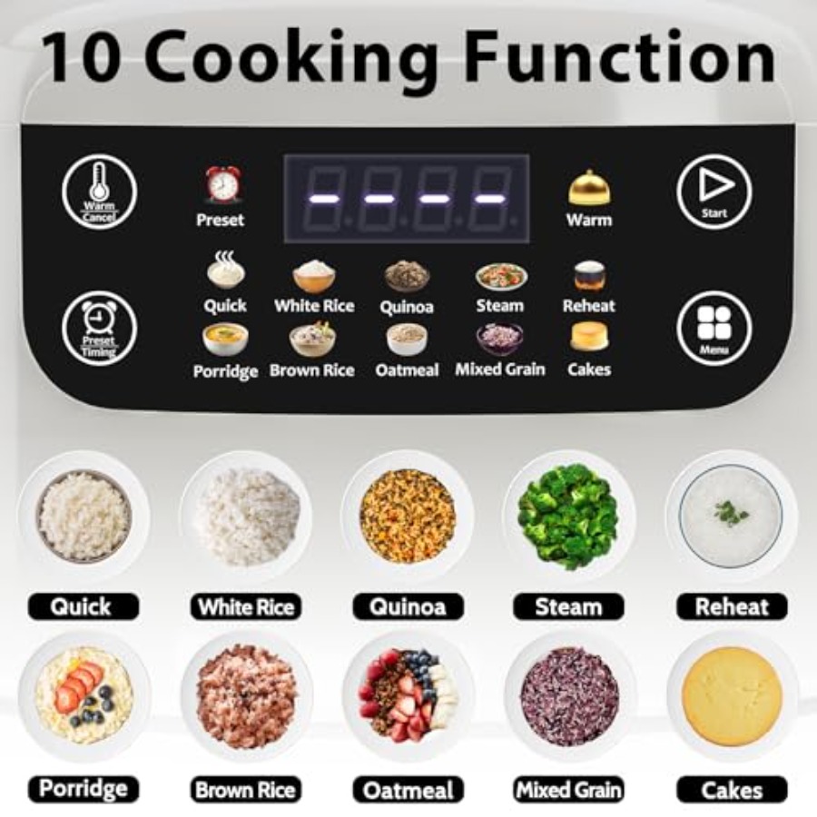 Portable 6-Cup Digital Rice Co - Rice Cooker 10 Cup recensie en prijs