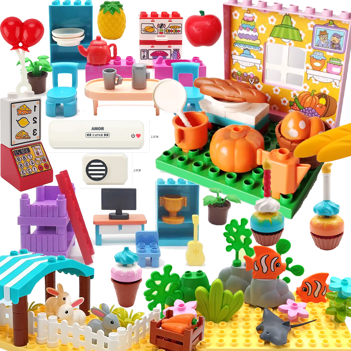 Large Building Blocks Scene Ac - Kitchen Appliances For Gift recensie en prijs
